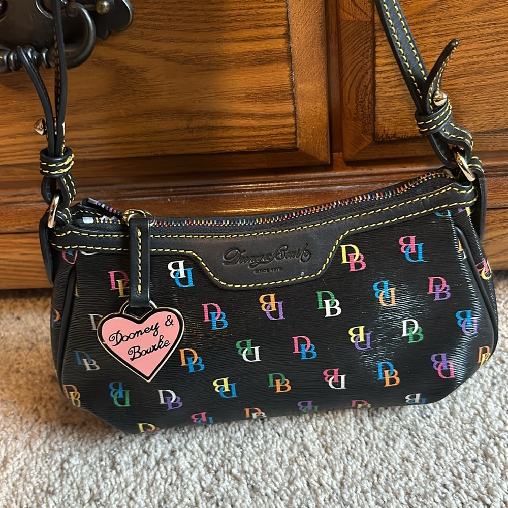 Dooney & Bourke multicolor logo mini purse